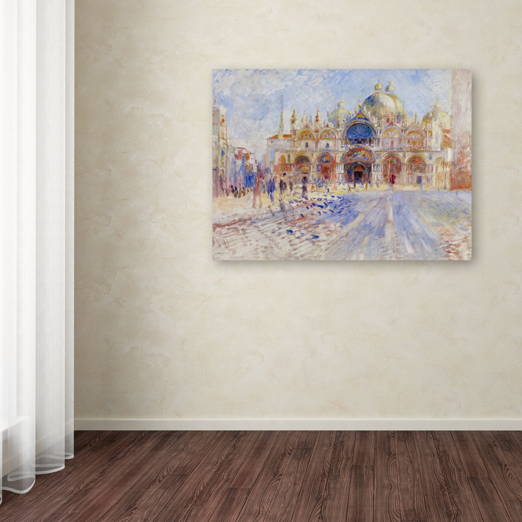 Trademark Fine Art 'The Piazza San Marco Venice' Canvas Art by Renoir