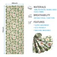 thumbnail image 2 of Green Daisy Flower Orange Centers Pattern Hot Yoga Mat Towel Non Slip for Hot Yoga - Quick-Drying Yoga Mat Cover with 4 Corner Pockets with Travel Bag - Hot Yoga Towel Non Slip 70"x26", 2 of 6