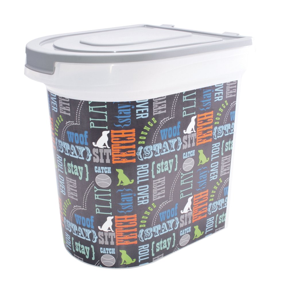 Paw Prints 26 lb. Pet Food Bin, Wordplay