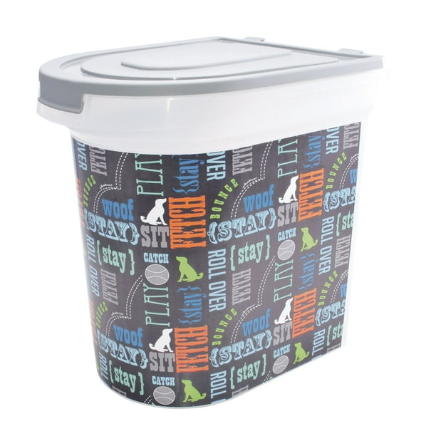 Paw Prints 26 lb. Pet Food Bin, Wordplay