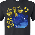 thumbnail image 4 of Inktastic Libra Constellation Zodiac Sign Illustration T-Shirt, 4 of 5