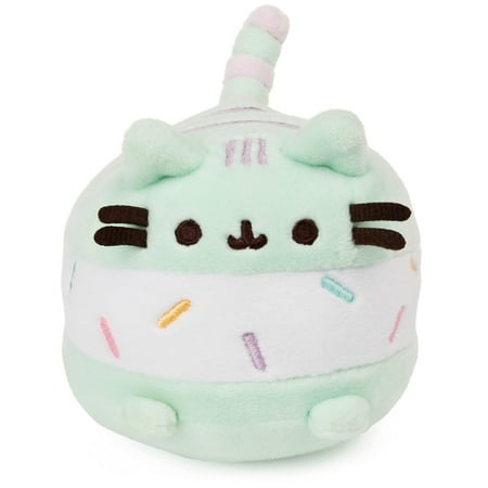 GUND Ice Cream Sandwich Pusheen Sweet Dessert Squishy Plush Stuffed Animal Cat Squishable and Satisfyingly Stretchy Fabric, for Ages 8 and Up, Mint and White, 4”