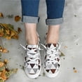thumbnail image 4 of Zapatos de lona de corte bajo de fondo plano para mujer Zapatos planos casuales para estudiantes de versión perezosa de un pie Wmkox8yii FOPL2092, 4 of 9