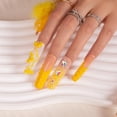thumbnail image 2 of Presiona las uñas, preciosas y deliciosas, hechas a mano con cristales completos, 2 of 7