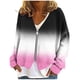 thumbnail image 2 of Chaqueta y abrigo informal de manga larga sin capucha para mujer, cárdigan cálido de moda con cremallera, chaqueta con cuello en V y manga larga, blusa para mujer, 2 of 5