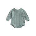 thumbnail image 1 of xiaxaixu Barboteuse d'Automne pour Bébé Manches Longues Col Rond Couleur Unie Tenue d'Hiver pour Nourrisson, 1 of 9
