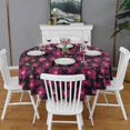thumbnail image 2 of Pioneer Flower Floral Print Pattern Round Tablecloth 60"x60",Wrinkle Wipeable Table Cloth for Kitchen Dining Room Picnic Patio Party, 2 of 6