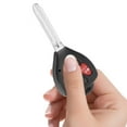 thumbnail image 4 of Car Key Fob Case, Black Remote Key Shell Wear Resistance 3 Buttons  Replacement For  Yaris Venza For Repair, 4 of 8