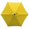 thumbnail image 3 of Outdoor Patio Umbrella 7.5ft with Crank, UV Protection, Yellow, 6 Ribs, 3 of 4