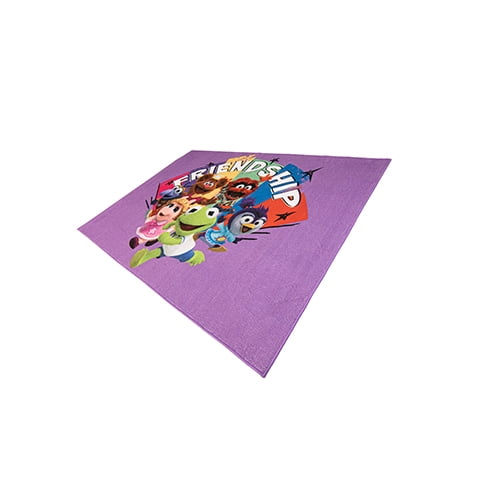 Muppet Babies HD Digitally Printed Rug, 4'6"x6'6", Multi-Color