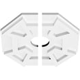 thumbnail image 2 of 10"OD x 2"ID x 3 1/2"C x 1"P Logan Architectural Grade PVC Contemporary Ceiling Medallion, Two Piece, 2 of 11