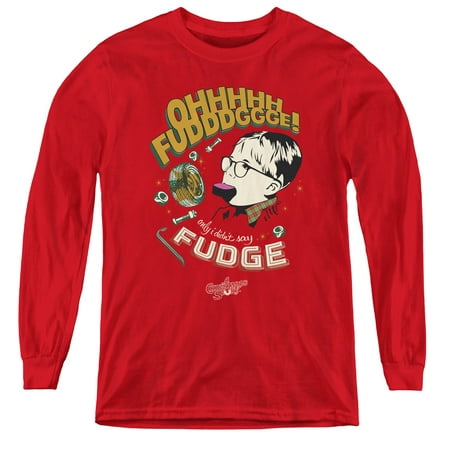 A Christmas Story - Fudge - Youth Long Sleeve Shirt - X-Large