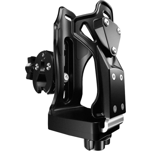 Motorcycle ATV Cup Holder, Upgraded Motorcycle Drink Holder with 0.5-1.57" Metal Clamp, Universal Water Bottle Holder for Bike Scooter Boat Stroller Golf Push Cart Wheelchair Tractor