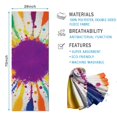 thumbnail image 2 of Colorful Paint Splash Burst Hot Yoga Mat Towel Non Slip for Hot Yoga - Quick-Drying Yoga Mat Cover with 4 Corner Pockets with Travel Bag - Hot Yoga Towel Non Slip Grip Moisture Wicking Sweat 70"x26", 2 of 6