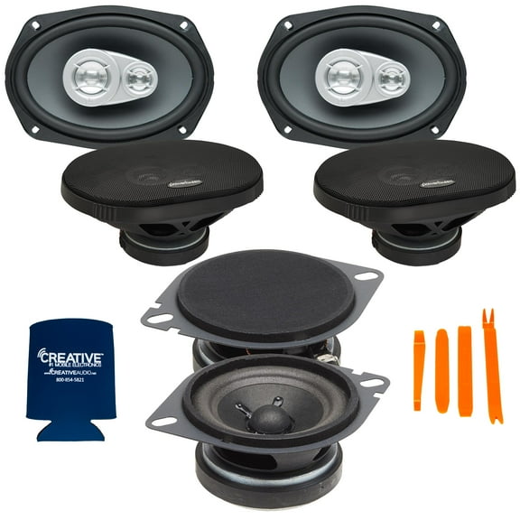 PowerBass OEM Direct Replacement Speakers Compatible with 07-10 Chrysler Sebring