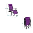 thumbnail image 3 of Juego de 2 sillones ajustables de malla de acero Zero Gravity, 3 of 8