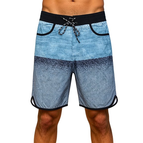 XFeng Men's 2 in 1 Swim Trunks, Print Board Shorts with Compression Liner, Quick Dry Beach Swim Shorts with Pockets