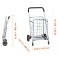 thumbnail image 5 of KFFKFF Folding Shopping Cart Utility Grocery Basket Cart Shopping Wheels 66 lbs, 5 of 9