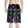 thumbnail image 2 of Binienty Men's Board Shorts Swim Trunks With Gradient Bat Pattern - Quick Dry for Summer Beach Vacation and Water Activities, 2 of 10
