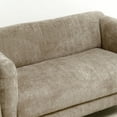 thumbnail image 3 of Noble House Julisa 58" Modern Chenille Fabric Loveseat with Removable Cushion, Fixed Backrest, Camel, 3 of 10