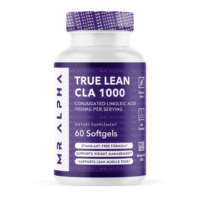 True Lean CLA ,Conjugated Linoleic Acid 1000mg, Weight Loss Supplement, Belly Fat Burner, Retain