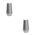 thumbnail image 3 of Inteprter Copas de cóctel, suministros para el hogar, flauta de champán de doble capa, suministros para fiestas de acero inoxidable, vaso de vino, plata plata mate arpox.180ml 2piezas Inteprter CBP277745, 3 of 5