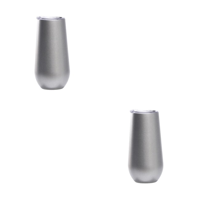 Billuyoard Copas de cóctel de doble capa, estructura firme, vaso de vino de flauta de champán Type3 NO3