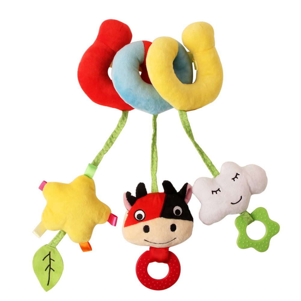 Toddler Newborn Pram Stroller Rattle Hanging Bell Baby Soft Plush Animal Toy New 