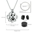 thumbnail image 2 of Pet Cremation Jewelry For Ashes For Dog/Cat Paw Stainless Steel Memorial Locket Urn Necklace Inside Mini Case Keepsake Cremation Jewelry Women Men, 2 of 6