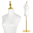 thumbnail image 2 of Mohsoe Female Mannequin Torso with Adjustable Height Metal Body Stable Square Base Detachable Clothing Display for Retail Stores Boutiques Tailor Shops Wedding Dress Photography Home Decoration, 2 of 9