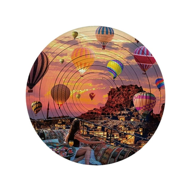 Rotate Flip Puzzle Party Favor Regalos navideños Juguetes interactivos Niños Rompecabezas giratorios Juguetes sensoriales para hombres, mujeres, niños Globo aerostático