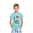 thumbnail image 6 of ZACPNCV Flag Shirt for Toddler Kids Boys Girls USA Flag T-Shirt 4th of July Shirt Patriotic Tee Tops Blue 7-8 Years, 6 of 9