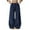 j76-Dark Blue, variant on Womens Casual Palazzo Pants Solid Color Drawstring Waist Baggy Wide Leg Pants With Pockets Ladies Autumn Winter Everyday Trousers,XXL
