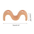 thumbnail image 2 of Unique Bargains 1 Pc Wave m Shape Toothbrush Holder for Bathroom Orange Silicone, 2 of 5