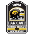 thumbnail image 1 of Iowa Hawkeyes Sign 11x17 Wood Fan Cave Design, 1 of 1