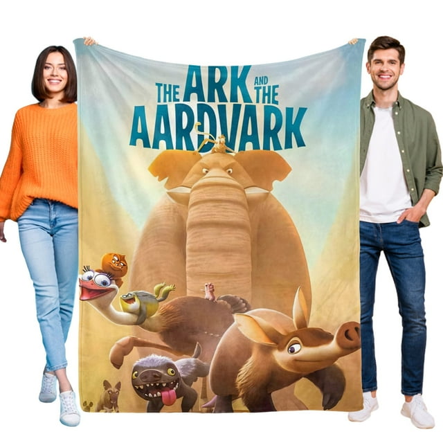 El Arca y el Oso Hormiguero anti-pilling, suave, ligera, esponjosa y acogedora de lujo para hogar y cocina – Perfecta para niños y adultos,100X80cm