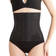thumbnail image 3 of Faja moldeadora de cintura para mujer, accesorio moldeador de cuerpo, cinturón adelgazante posparto, bustiers, corsés, ropa interior correctiva, negro M, 3 of 14