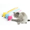 thumbnail image 4 of Peluche Longue Queue Souris Cataire Intégrée Coloré Auto-Heureux Drôle Chat Jouets à Mâcher Interactif Chat Fournitures, 4 of 9
