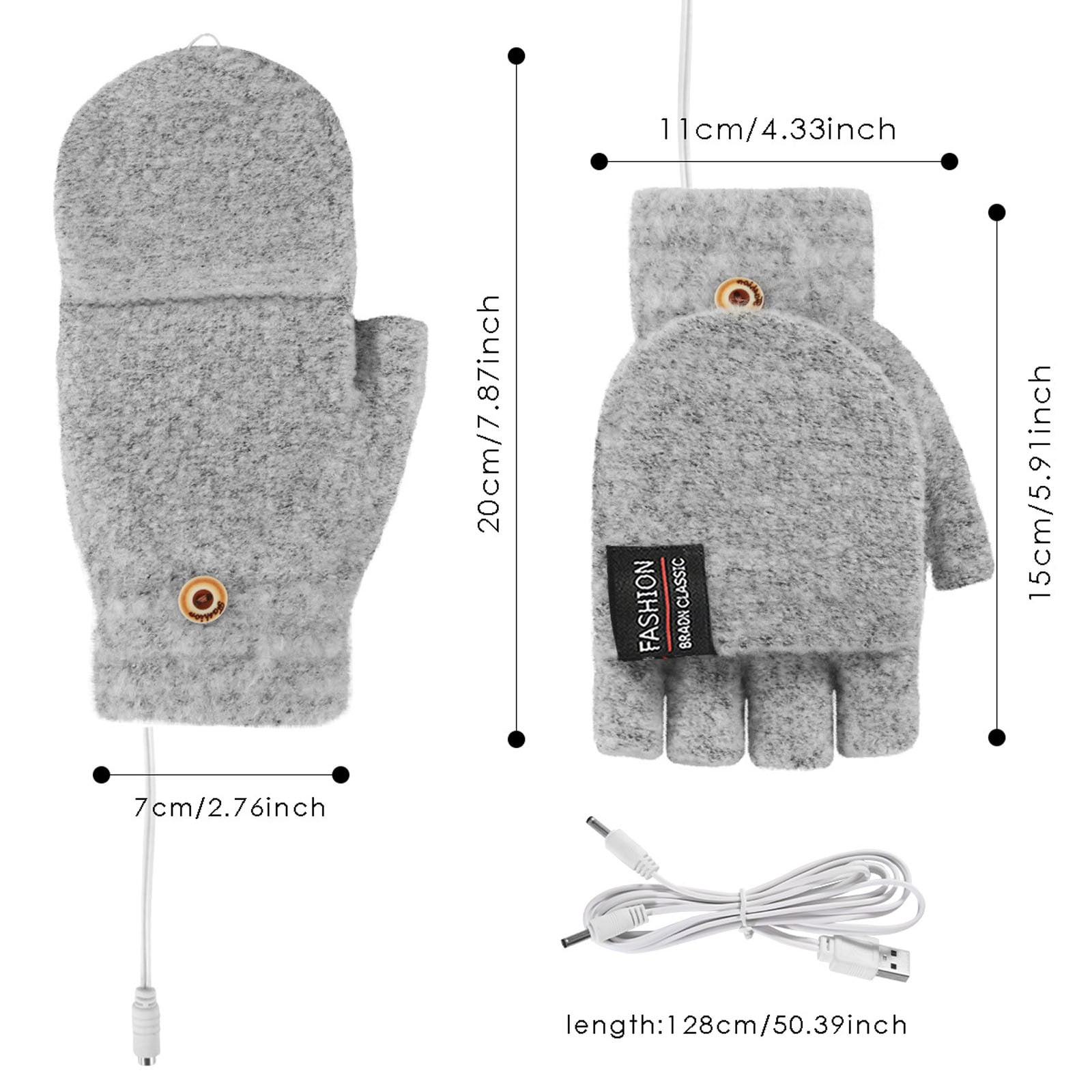 Guiqulai Lot De 2 Paires De Mitaines D'hiver En Tricot Chaud Pour Femme