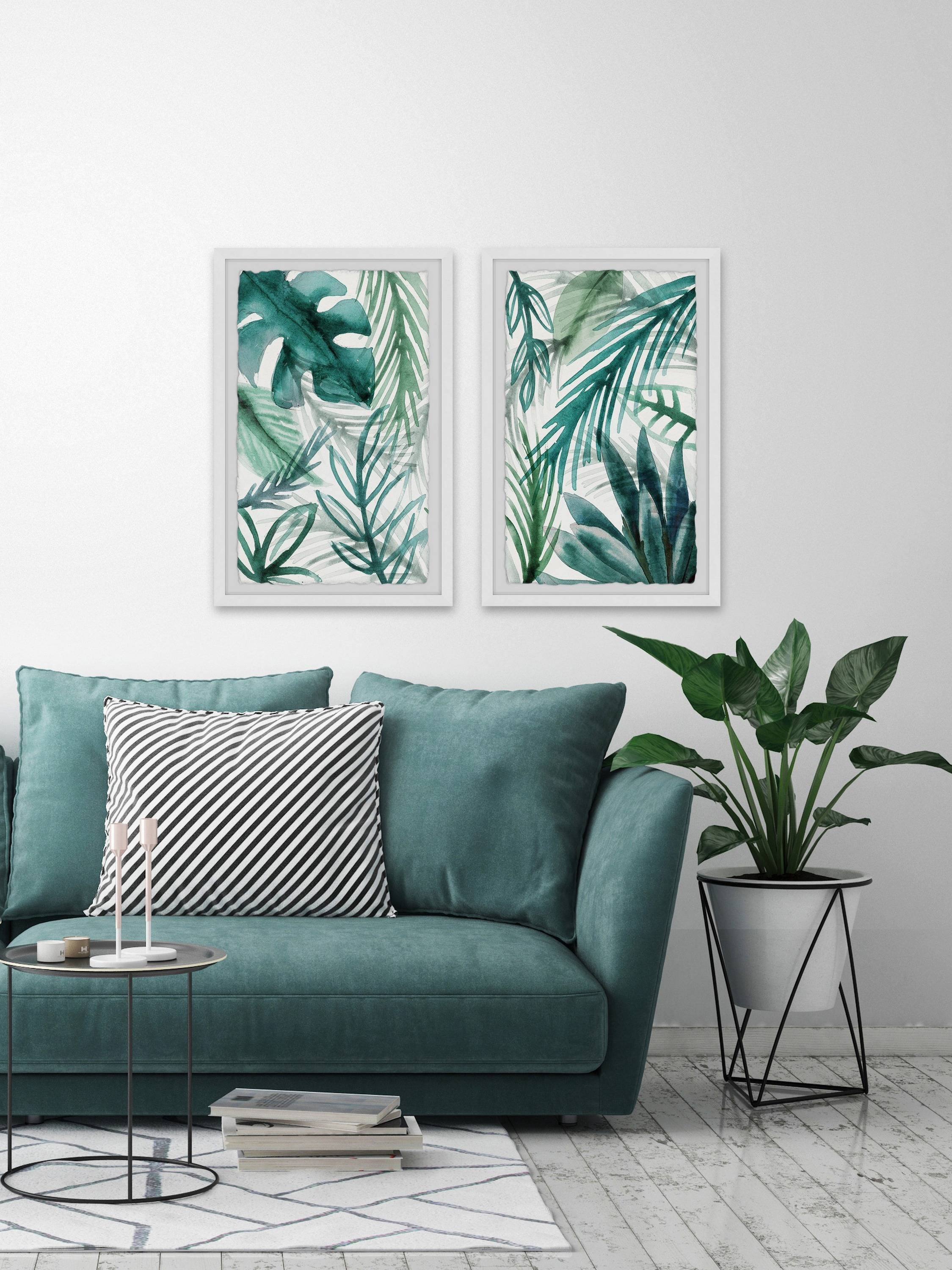 Marmont Hill Green Palms Diptych
