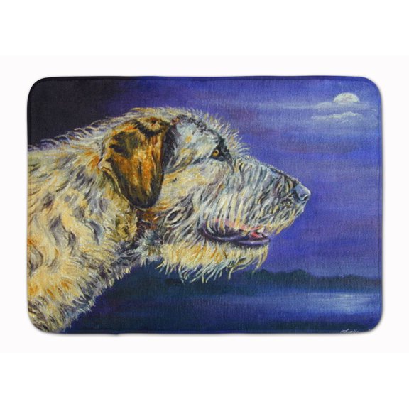 Carolines Treasures 7352RUG Irish Wolfhound Looking Machine Washable Memory Foam Mat 19 X 27" multicolor