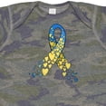 thumbnail image 4 of Inktastic Down Syndrome Awareness Blue and Yellow Hearts Ribbon Boys or Girls Baby Bodysuit, 4 of 5