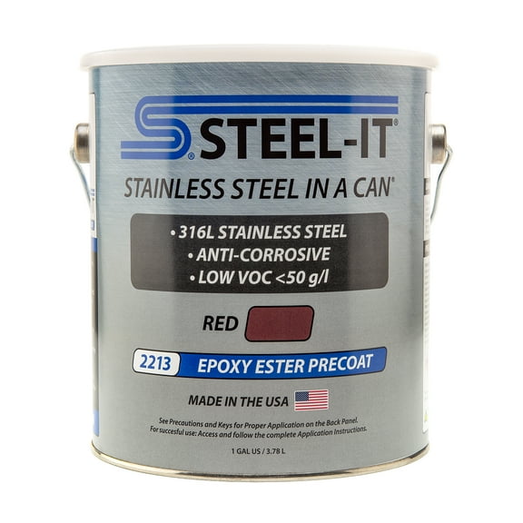 STEEL-IT Red Epoxy Ester Precoat, 2213-G (Gallon)