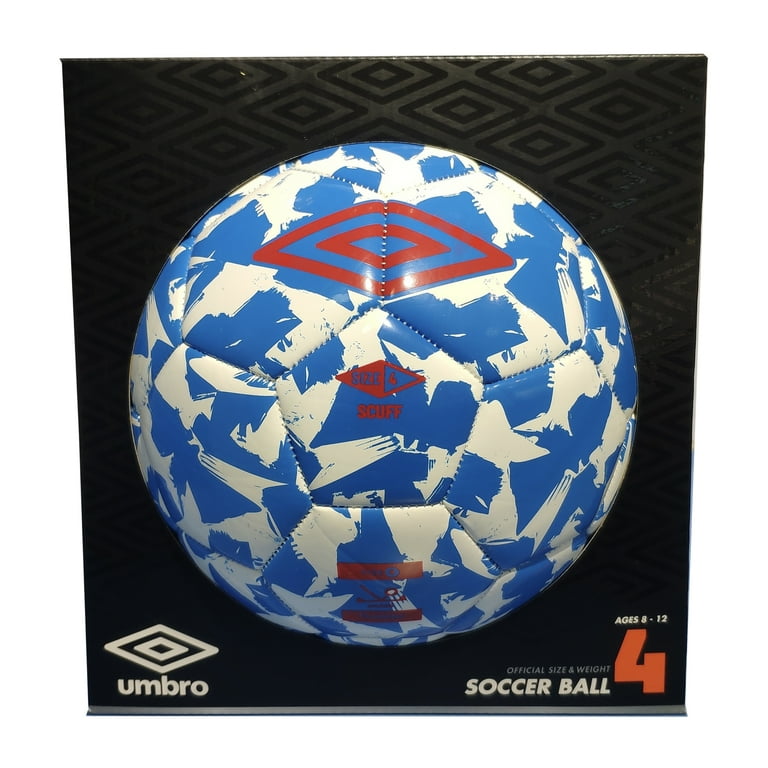 Umbro Scuff Soccer Ball Size 4 Red White and Blue - Walmart.com