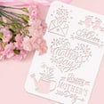 thumbnail image 4 of 1Pc Happy Mother's Day Painting Stencil Drawing Template on Scrapbook Fabric Tiles 11.7x8.3 inch, 4 of 9