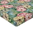 thumbnail image 4 of Ambesonne Garden Fitted Sheet, Leaves Greenery Watercolor, King Size, Tan and Multicolor, 4 of 5