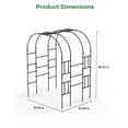 thumbnail image 3 of Huisuilinss Garden Arch Trellis,Metal Garden Arbor For Climbing Plants,Pergola Arbor,Wedding Arch,Garden Archway For Gazebos Lawn Ceremony Party Outdoor Decor, 3 of 6