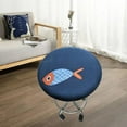 thumbnail image 2 of Stretchable Round Bar Stool Cover 11-16" Washable Dustproof Elastic Seat Cover Polyester 28-40cm for home and hotel, 2 of 8