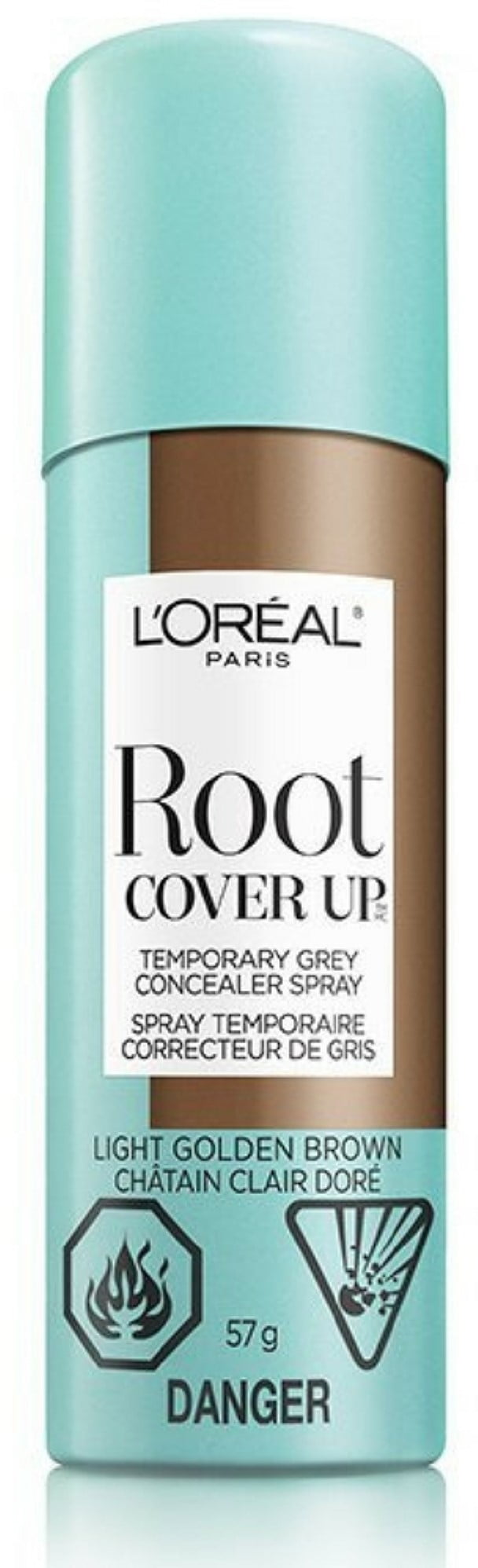 L'Oreal Paris Root Cover Up, Temporary Grey Concealer Spray, Light Golden Brown, 2 oz (Pack of 2)