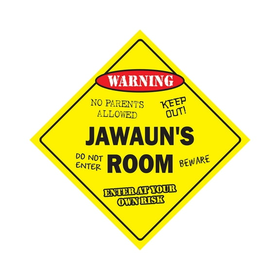 SignMission X-Jawauns Room 12 x 12 in. Crossing Zone Xing Room Sign - Jawauns